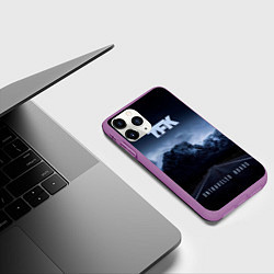 Чехол iPhone 11 Pro матовый Untraveled Road - Thousand Foot Krutch, цвет: 3D-фиолетовый — фото 2