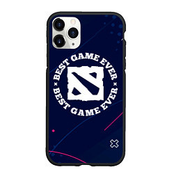 Чехол iPhone 11 Pro матовый Символ Dota и надпись best game ever, цвет: 3D-черный