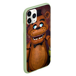 Чехол iPhone 11 Pro матовый Five Nights аt Frеddys, цвет: 3D-салатовый — фото 2