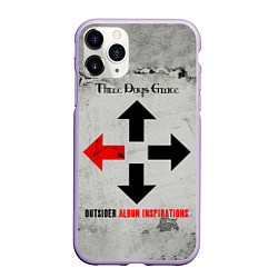 Чехол iPhone 11 Pro матовый Outsider Album Inspirations - Three Days Grace, цвет: 3D-светло-сиреневый