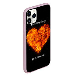 Чехол iPhone 11 Pro матовый Explosions - Three Days Grace, цвет: 3D-розовый — фото 2