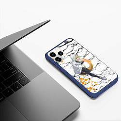 Чехол iPhone 11 Pro матовый Грозная Кон - Инцидент Кэмоно, цвет: 3D-тёмно-синий — фото 2