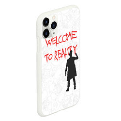 Чехол iPhone 11 Pro матовый Welcome to reality, цвет: 3D-белый — фото 2