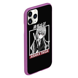 Чехол iPhone 11 Pro матовый ToraDora Aisaka Taiga, цвет: 3D-фиолетовый — фото 2