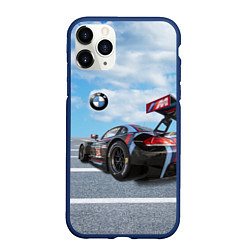 Чехол iPhone 11 Pro матовый BMW racing team - Motorsport - M Performance, цвет: 3D-тёмно-синий