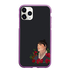 Чехол iPhone 11 Pro матовый Маковый Юн Сын Хо, цвет: 3D-фиолетовый