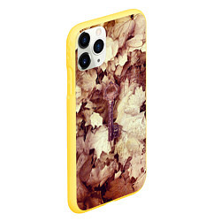 Чехол iPhone 11 Pro матовый Ключ правды осенних листьях, цвет: 3D-желтый — фото 2