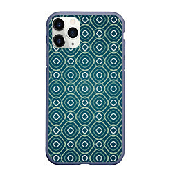 Чехол iPhone 11 Pro матовый Светло-зелёная текстура, цвет: 3D-серый