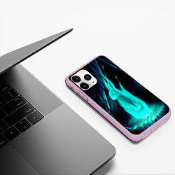 Чехол iPhone 11 Pro матовый Водяной Кроль, цвет: 3D-розовый — фото 2