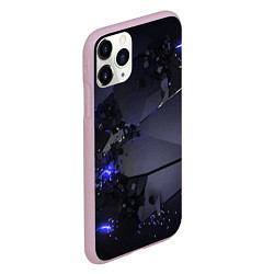 Чехол iPhone 11 Pro матовый Неоновые плиты, взрыв, цвет: 3D-розовый — фото 2