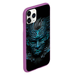 Чехол iPhone 11 Pro матовый Маска волшебника, цвет: 3D-фиолетовый — фото 2