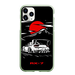 Чехол iPhone 11 Pro матовый Мазда RX - 7 JDM Style, цвет: 3D-салатовый