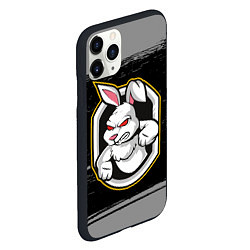 Чехол iPhone 11 Pro матовый Rabbit злейший, цвет: 3D-черный — фото 2