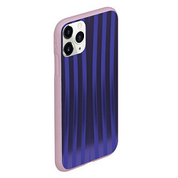 Чехол iPhone 11 Pro матовый Строгий узор в полоску, который стройнит, цвет: 3D-розовый — фото 2