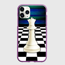 Чехол iPhone 11 Pro матовый Белая королева, цвет: 3D-фиолетовый