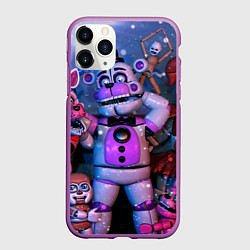 Чехол iPhone 11 Pro матовый Фантайм Фредди, цвет: 3D-фиолетовый