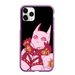 Чехол iPhone 11 Pro матовый Милый стенд Killer Queen - Jojo, цвет: 3D-фиолетовый