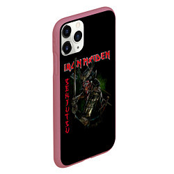 Чехол iPhone 11 Pro матовый Iron Maiden Senjutsu samurai, цвет: 3D-малиновый — фото 2