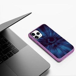 Чехол iPhone 11 Pro матовый Космический глаз, цвет: 3D-фиолетовый — фото 2