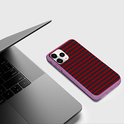 Чехол iPhone 11 Pro матовый Рождественский Эльф, цвет: 3D-фиолетовый — фото 2