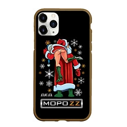 Чехол iPhone 11 Pro матовый Ded MoroZZ - Brazzers, цвет: 3D-коричневый