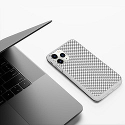 Чехол iPhone 11 Pro матовый Белый дракон, цвет: 3D-белый — фото 2