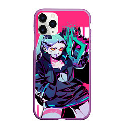 Чехол iPhone 11 Pro матовый Ребекка - Cyberpunk: edgerunners, цвет: 3D-фиолетовый