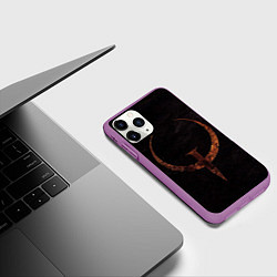 Чехол iPhone 11 Pro матовый Quake 1, цвет: 3D-фиолетовый — фото 2