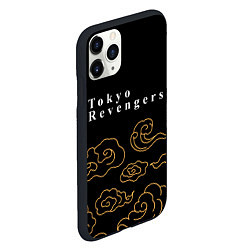 Чехол iPhone 11 Pro матовый Tokyo Revengers anime clouds, цвет: 3D-черный — фото 2