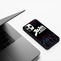 Чехол iPhone 11 Pro матовый JoJo Bizarre Adventure infinity, цвет: 3D-черный — фото 2