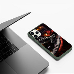 Чехол iPhone 11 Pro матовый Кошмарный Фокси, цвет: 3D-темно-зеленый — фото 2