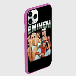 Чехол iPhone 11 Pro матовый Eminem Slim Shady, цвет: 3D-фиолетовый — фото 2