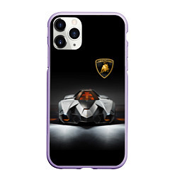 Чехол iPhone 11 Pro матовый Lamborghini Egoista - Italy, цвет: 3D-светло-сиреневый