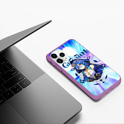 Чехол iPhone 11 Pro матовый Лайла - Геншин импакт, цвет: 3D-фиолетовый — фото 2