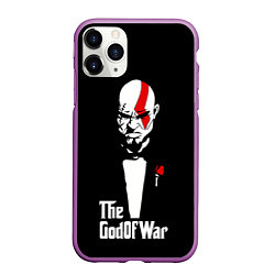 Чехол iPhone 11 Pro матовый God of war - Кратос отец войны, цвет: 3D-фиолетовый