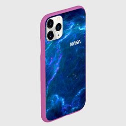 Чехол iPhone 11 Pro матовый Бескрайний космос - Nasa, цвет: 3D-фиолетовый — фото 2