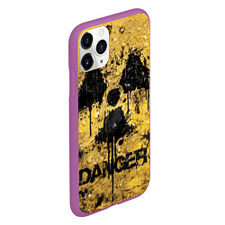 Чехол iPhone 11 Pro матовый Danger radiation, цвет: 3D-фиолетовый — фото 2