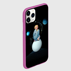 Чехол iPhone 11 Pro матовый Pinup женщина на Луне, цвет: 3D-фиолетовый — фото 2