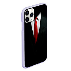 Чехол iPhone 11 Pro матовый Hitman, цвет: 3D-светло-сиреневый — фото 2