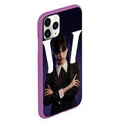 Чехол iPhone 11 Pro матовый W - значит Wednesday, цвет: 3D-фиолетовый — фото 2