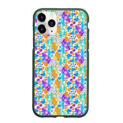 Чехол iPhone 11 Pro матовый Акварельные брызги