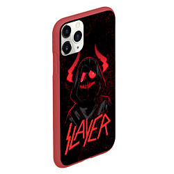 Чехол iPhone 11 Pro матовый Slayer - рок 80-х, цвет: 3D-красный — фото 2