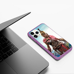 Чехол iPhone 11 Pro матовый Кассандра, цвет: 3D-фиолетовый — фото 2