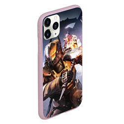 Чехол iPhone 11 Pro матовый Destiny воин, цвет: 3D-розовый — фото 2