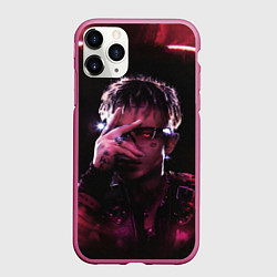 Чехол iPhone 11 Pro матовый Кибер Сайонара, цвет: 3D-малиновый