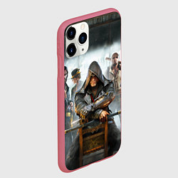 Чехол iPhone 11 Pro матовый Бар ассасинов, цвет: 3D-малиновый — фото 2