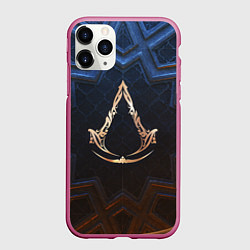 Чехол iPhone 11 Pro матовый Знак братства ассасинов, цвет: 3D-малиновый