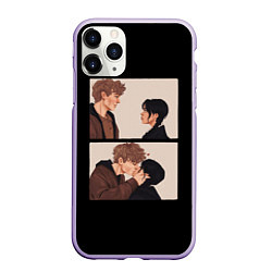 Чехол iPhone 11 Pro матовый Тайлер Уэнсдэй, цвет: 3D-светло-сиреневый