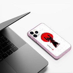Чехол iPhone 11 Pro матовый Dragon Ball Сон Гоку, цвет: 3D-розовый — фото 2