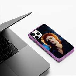 Чехол iPhone 11 Pro матовый David Bowie - Jean Genie, цвет: 3D-фиолетовый — фото 2